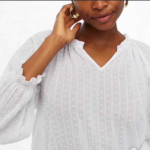 **SOLD** J.Crew Factory Printed Artist Blouse - Picture 2 of 10